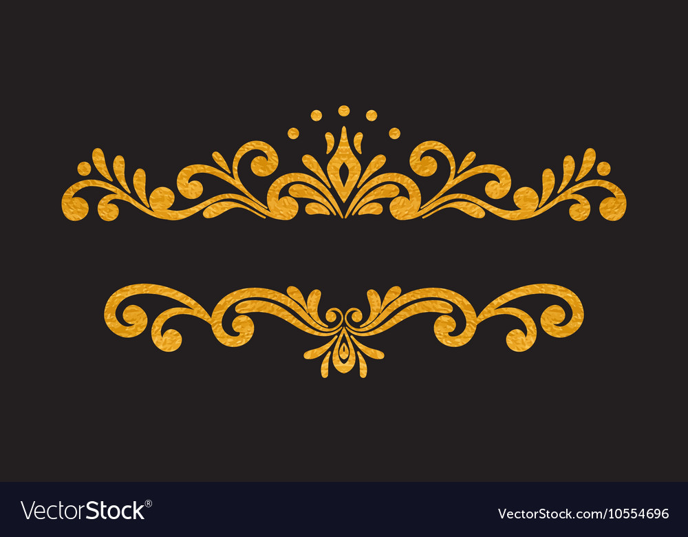 Detail Border Gold Vector Nomer 13