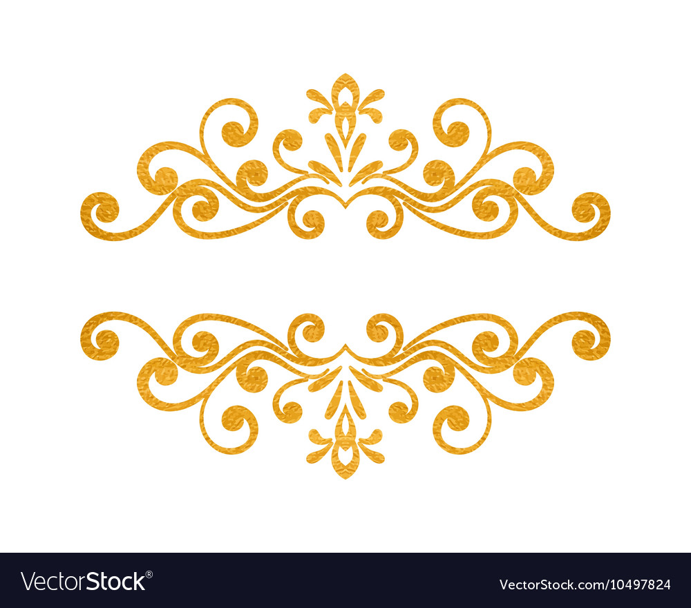 Detail Border Gold Vector Nomer 16