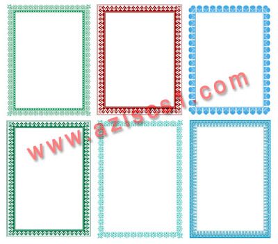 Detail Border Ijazah Nomer 20
