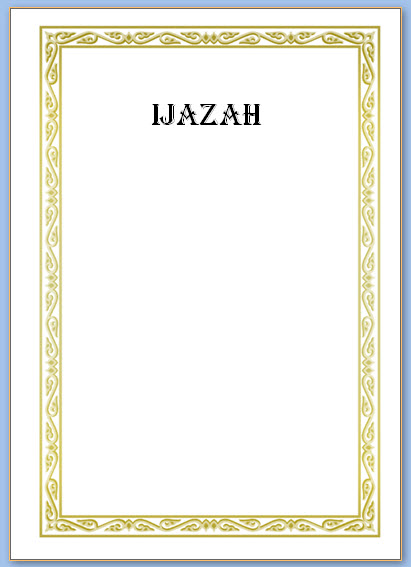 Detail Border Ijazah Nomer 36