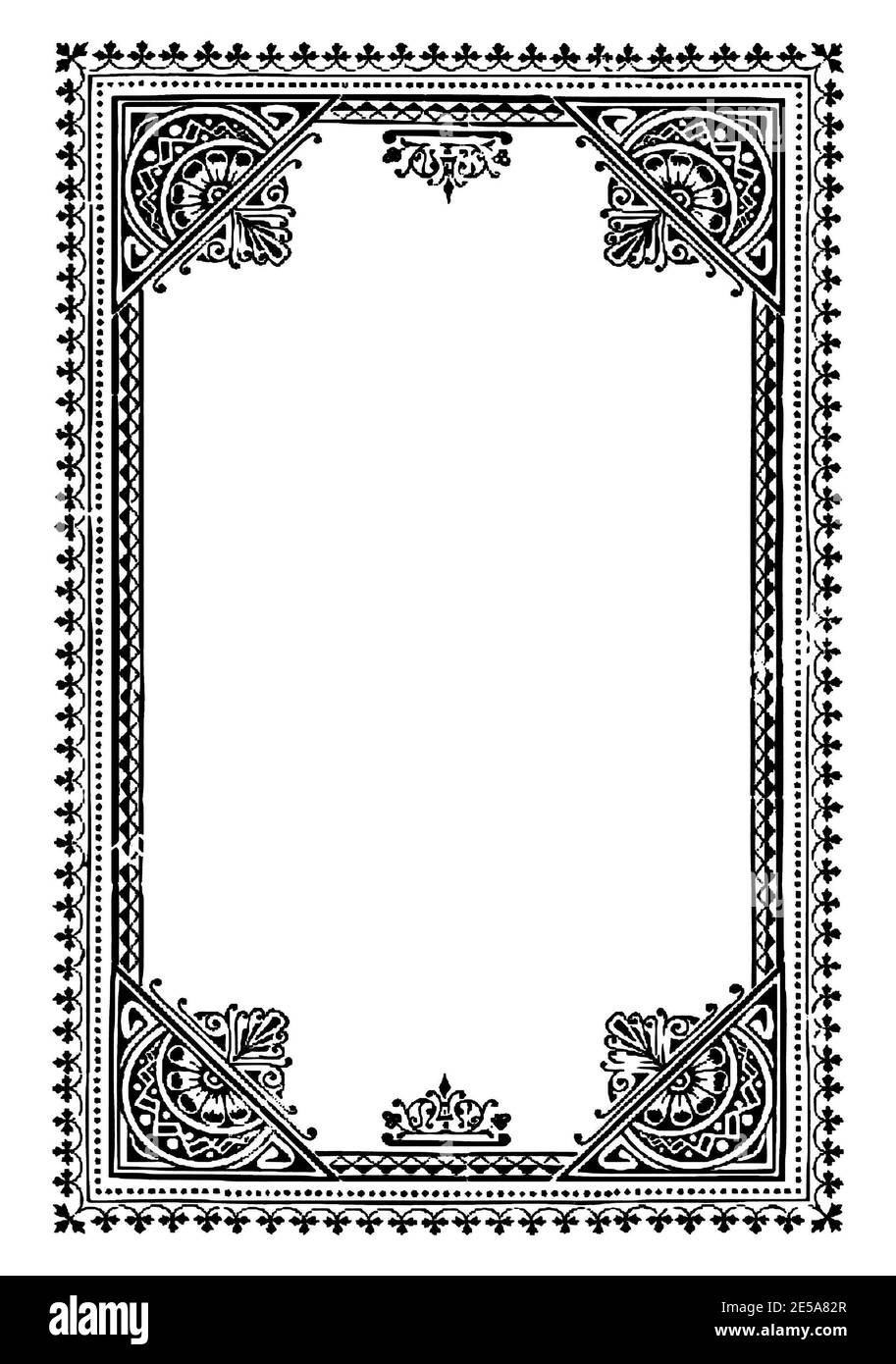 Detail Border Ijazah Nomer 47