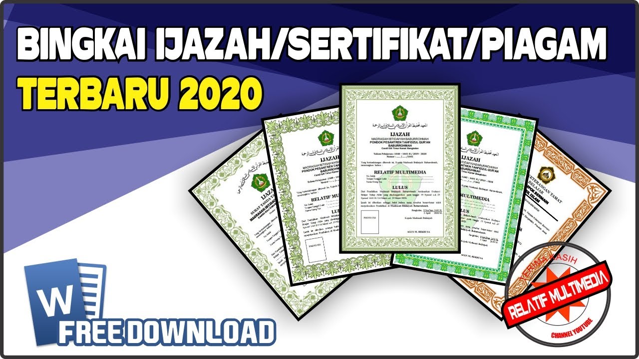 Detail Border Ijazah Nomer 50