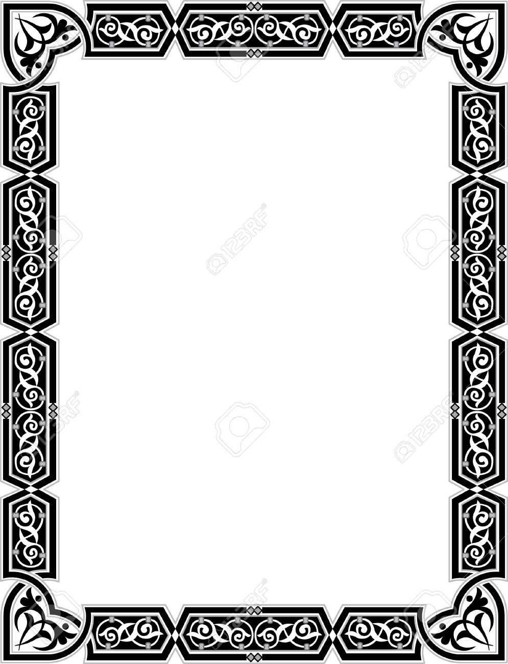 Detail Border Kaligrafi Nomer 53