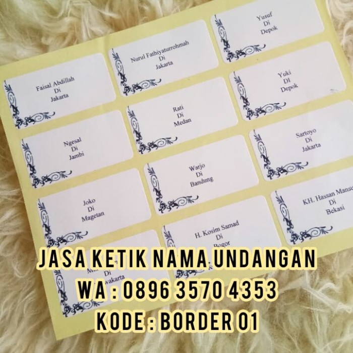 Detail Border Label Undangan Nomer 37