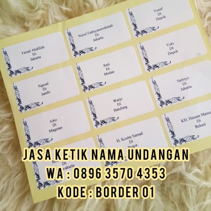 Detail Border Label Undangan Nomer 37