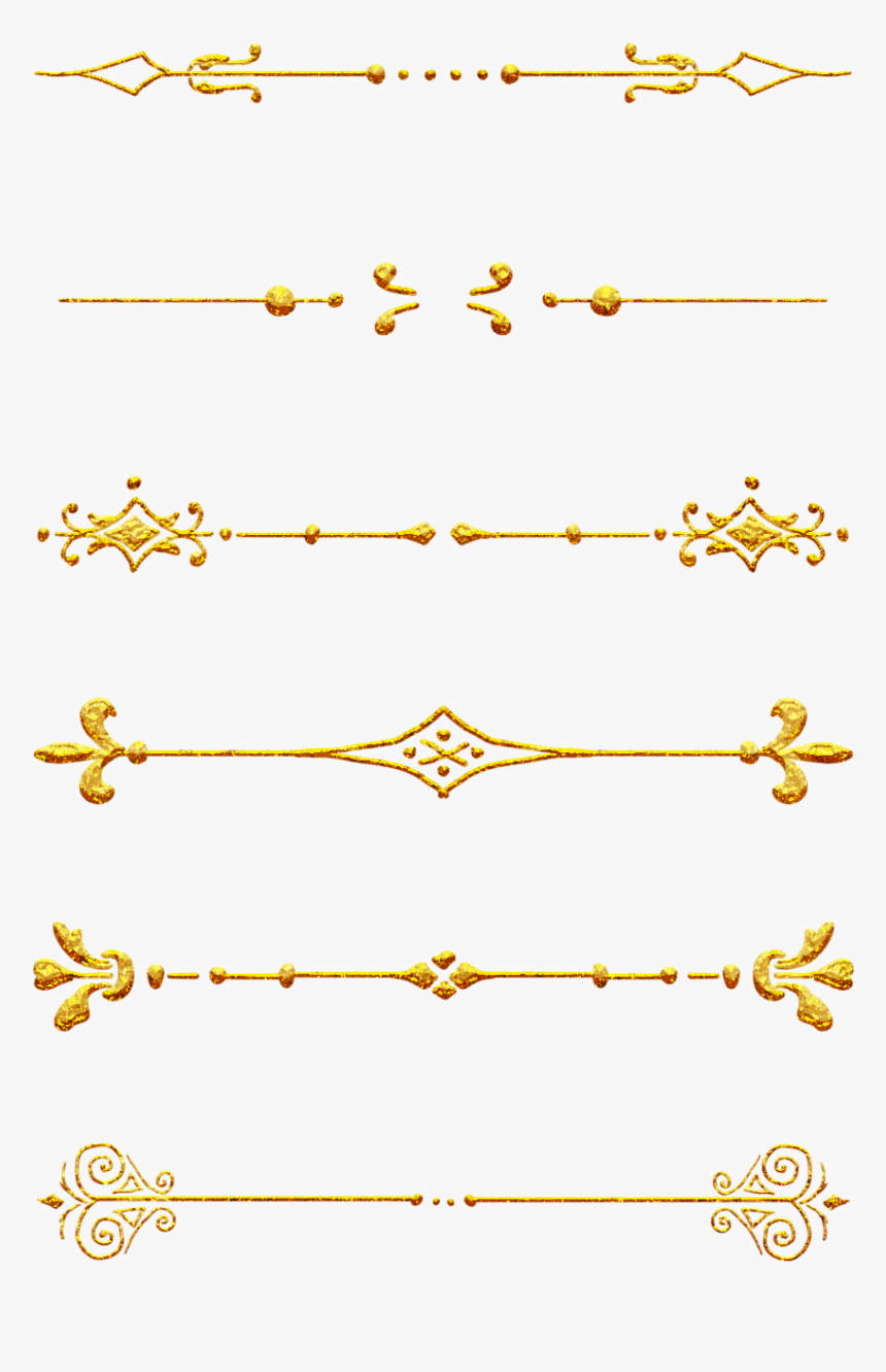 Detail Border Line Gold Nomer 2