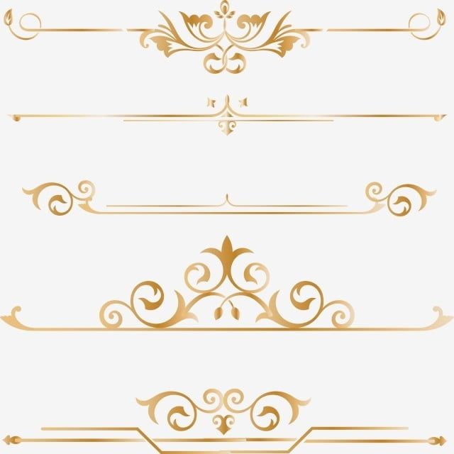 Detail Border Line Gold Nomer 24