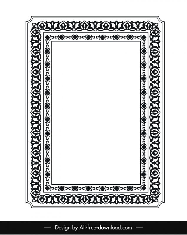 Detail Border Piagam Cdr Nomer 11