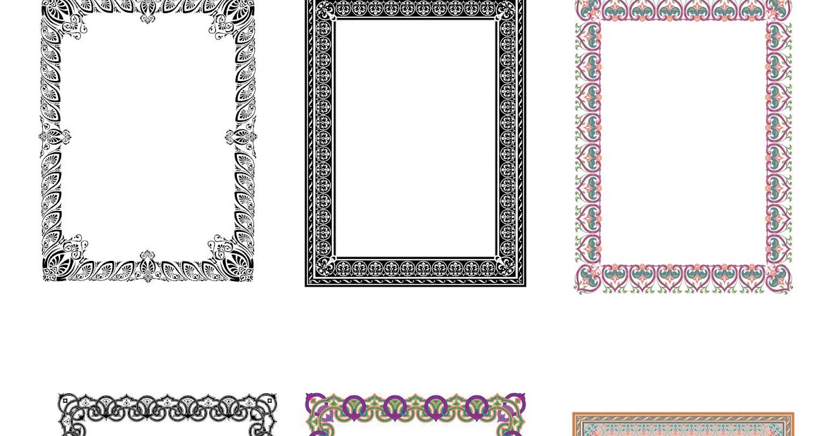 Detail Border Piagam Cdr Nomer 12