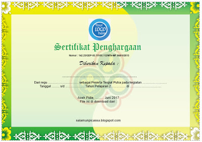 Detail Border Piagam Cdr Nomer 42