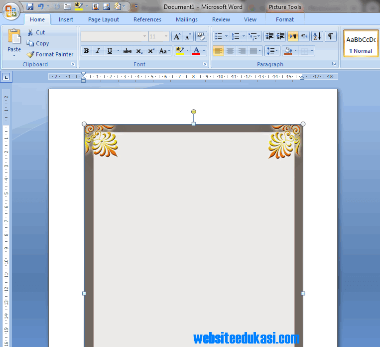 Detail Border Sertifikat Ms Word Nomer 26