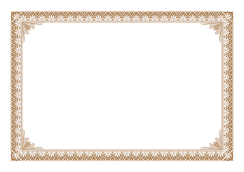 Detail Border Sertifikat Vector Nomer 18