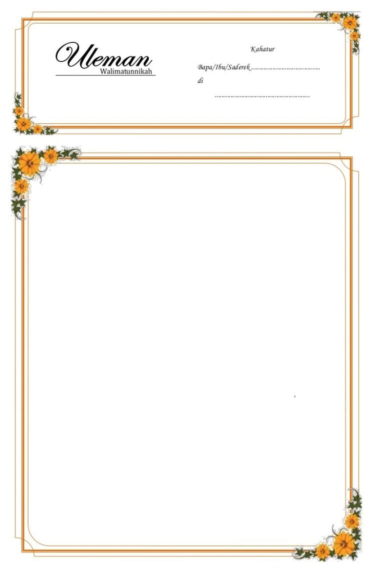 Detail Border Undangan Nomer 49