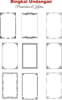 Detail Border Undangan Cdr Nomer 6