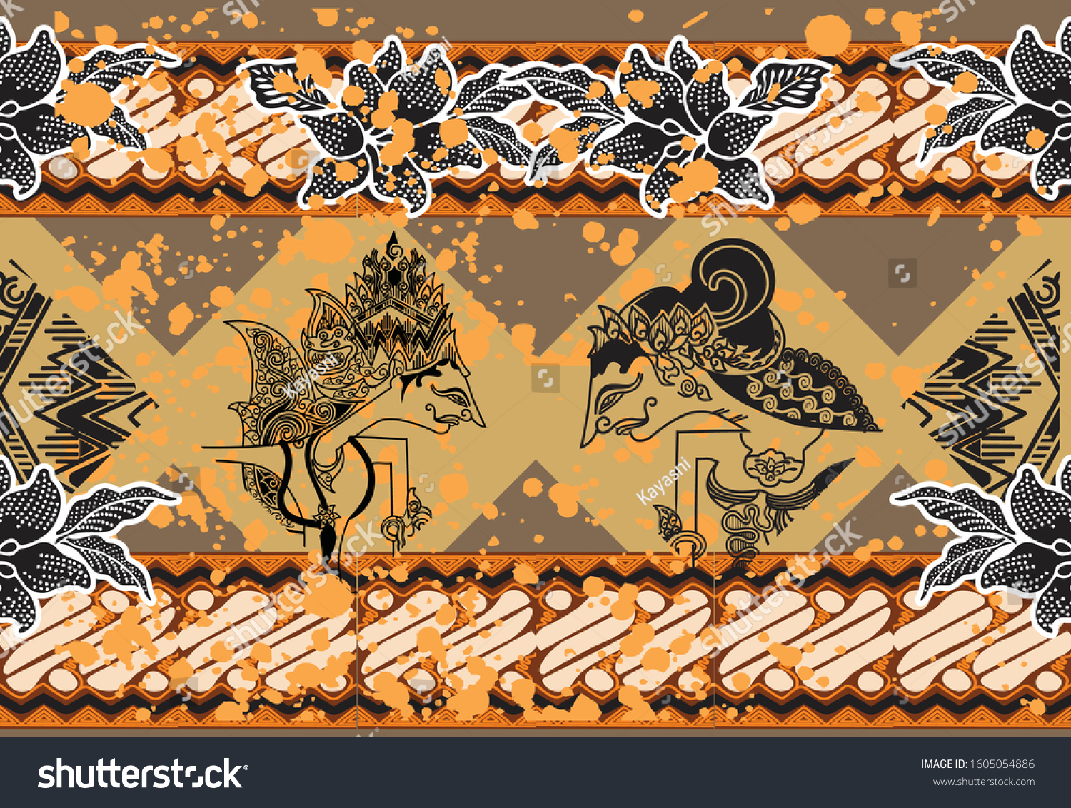 Detail Border Wayang Nomer 21