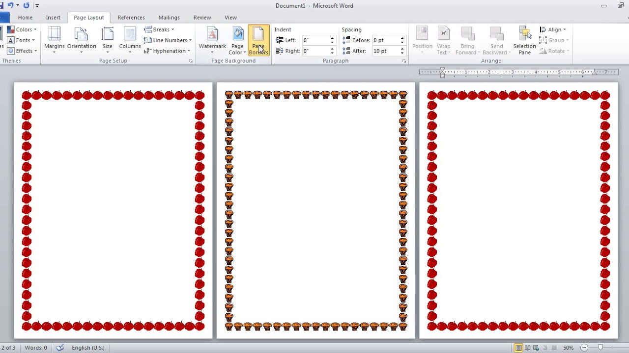 Detail Borders Ms Word 2007 Free Download Nomer 20