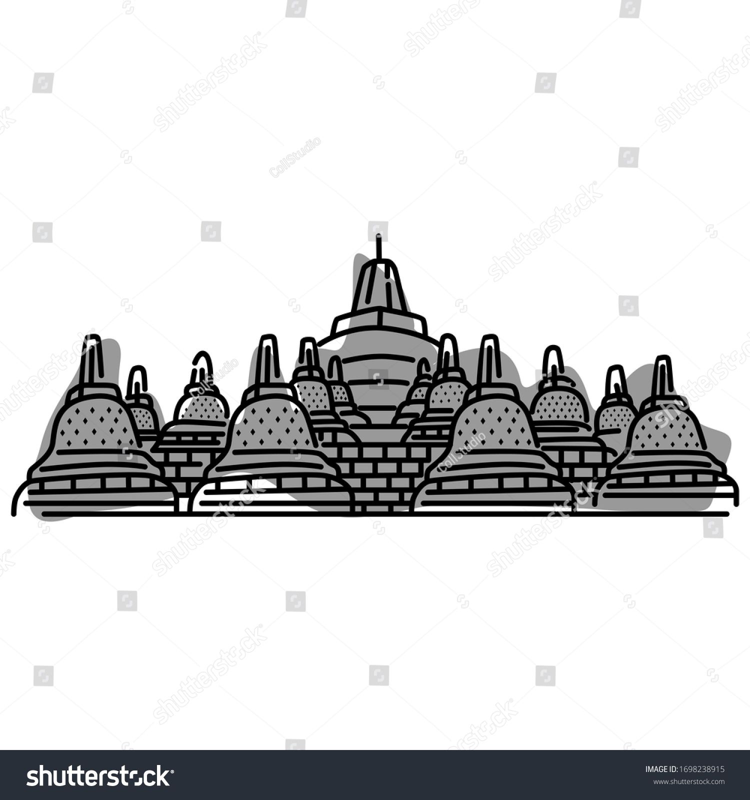 Detail Borobudur Vector Png Nomer 4