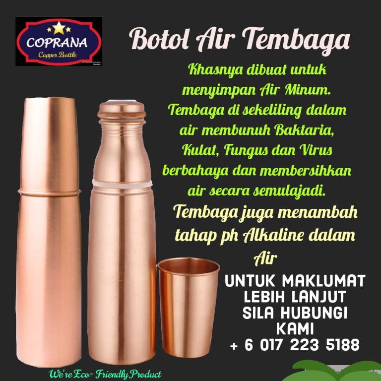 Detail Botol Air Tembaga Nomer 15