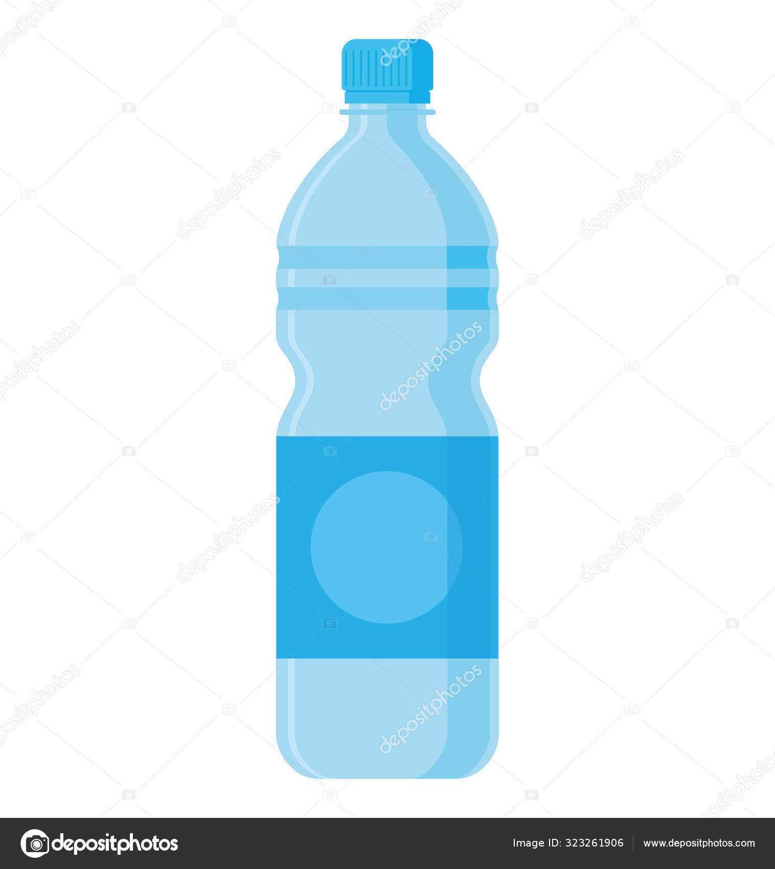 Botol Aqua Vector - KibrisPDR