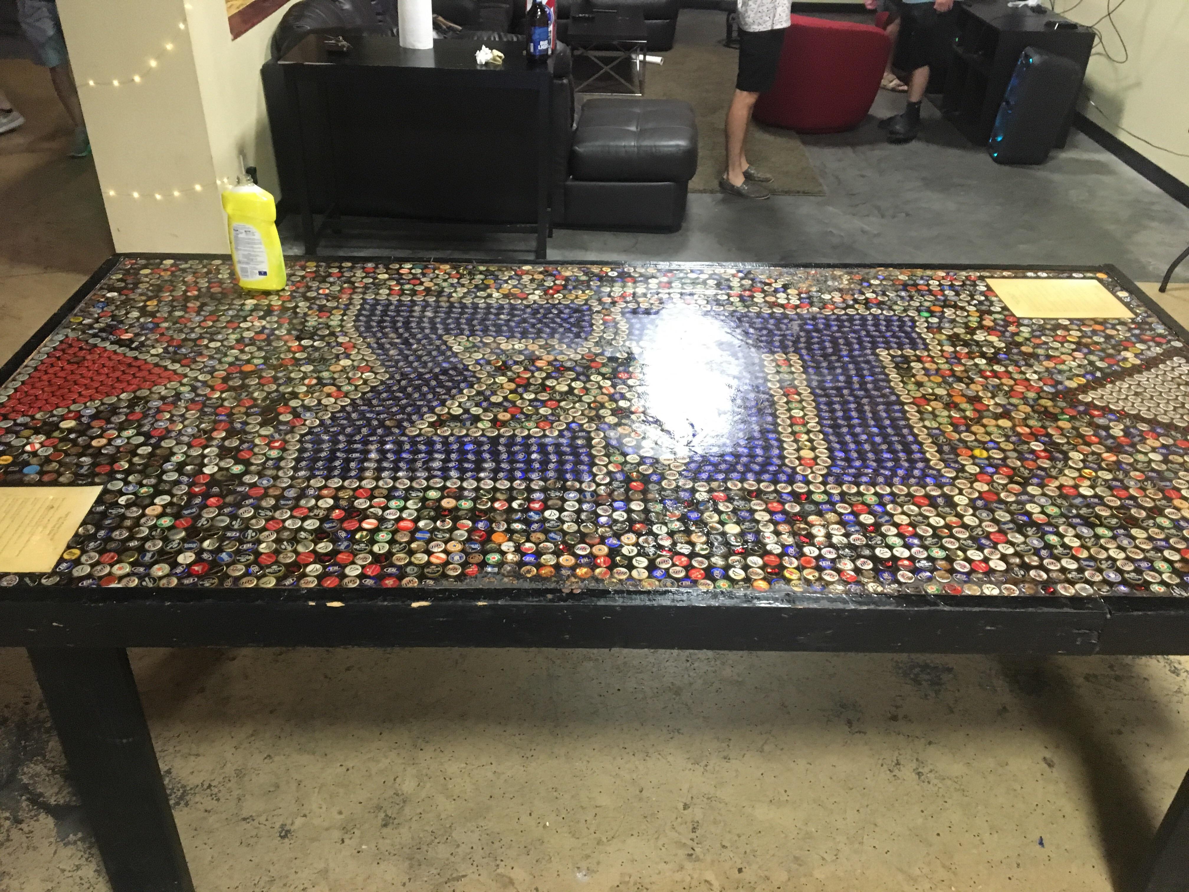 Detail Bottle Cap Beer Pong Table Nomer 12