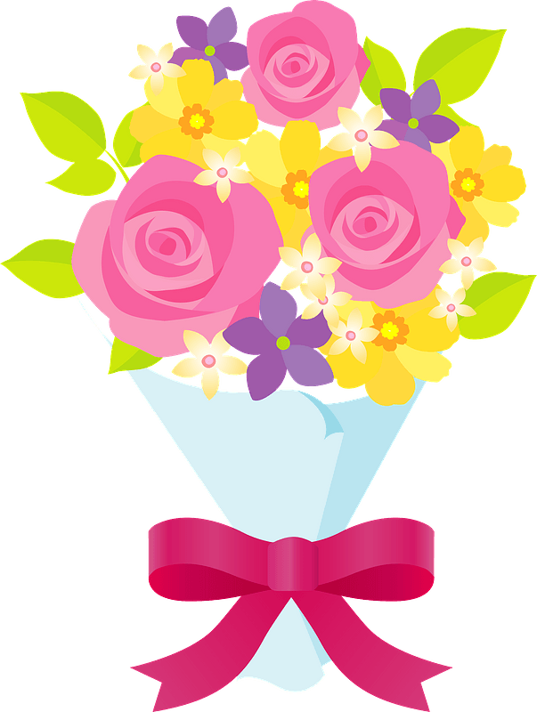 Detail Bouquets Of Flowers Clip Art Nomer 3