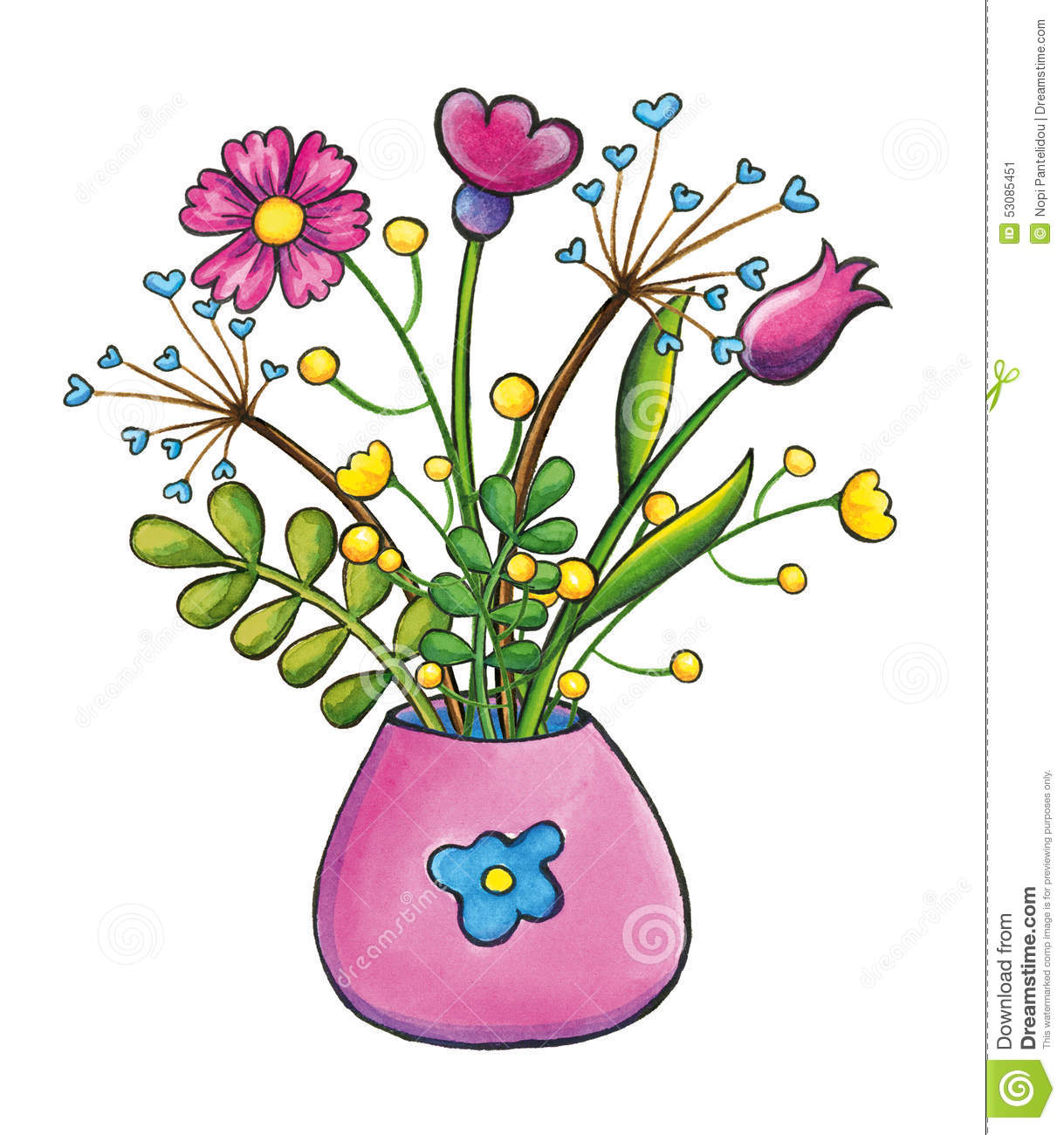 Detail Bouquets Of Flowers Clip Art Nomer 25