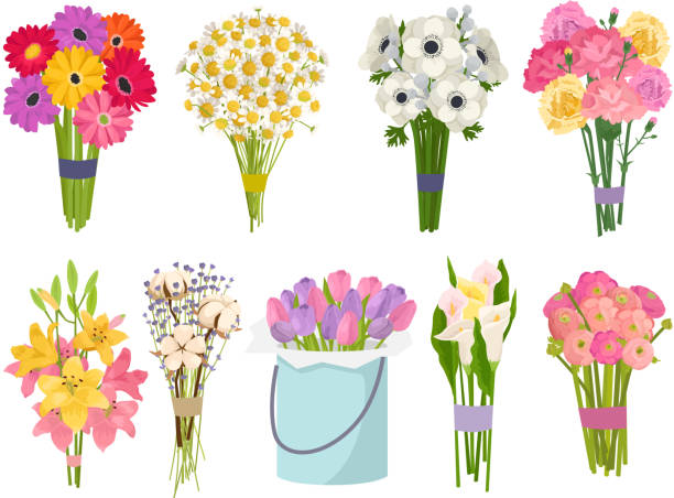 Detail Bouquets Of Flowers Clip Art Nomer 4