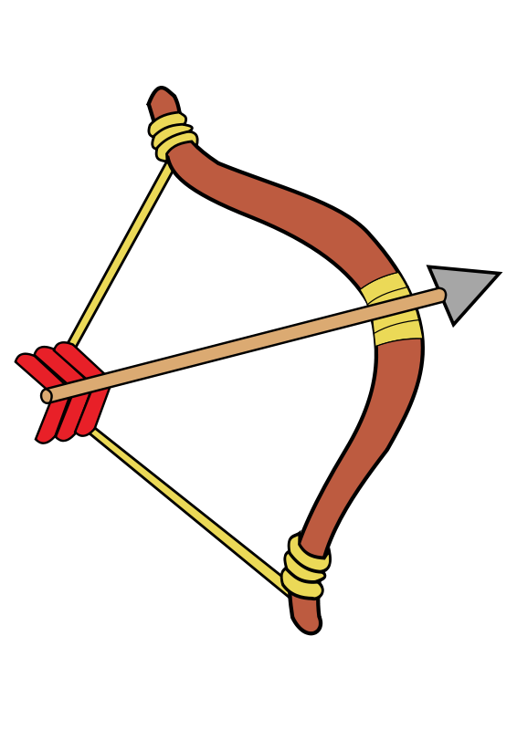 Bow And Arrow Clip Art Free - KibrisPDR