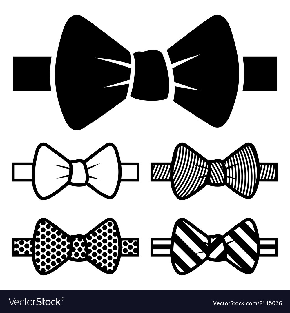 Detail Bow Tie Vector Nomer 17