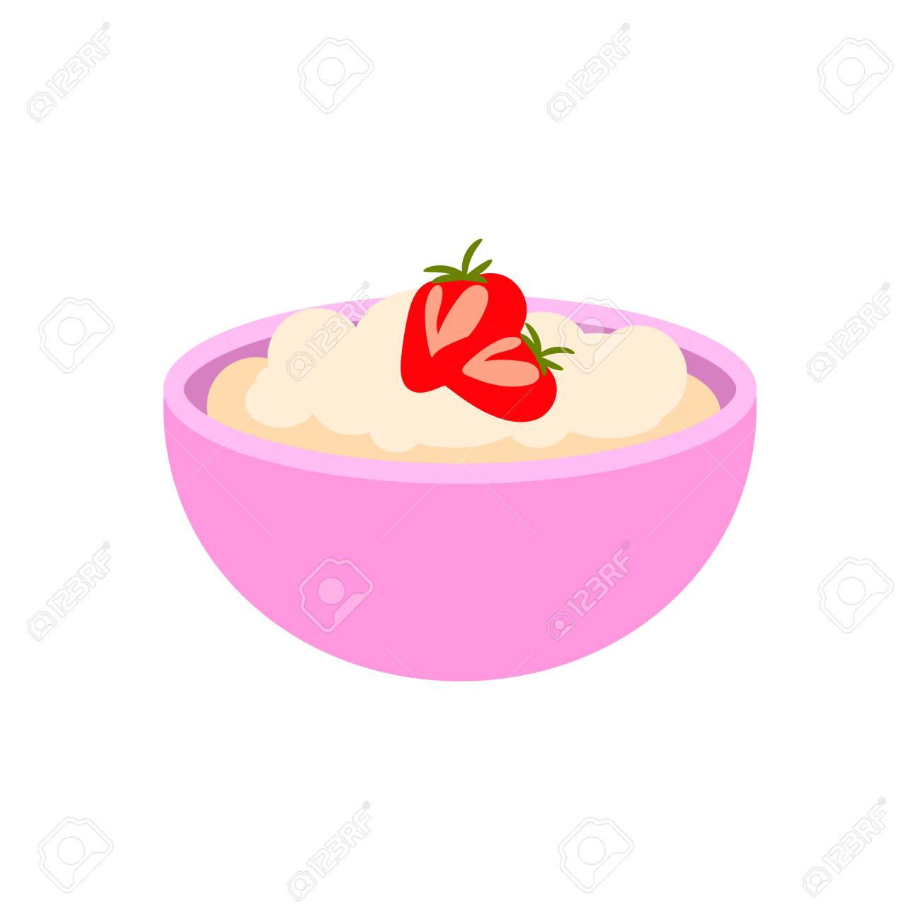 Detail Bowl Of Oatmeal Clipart Nomer 44