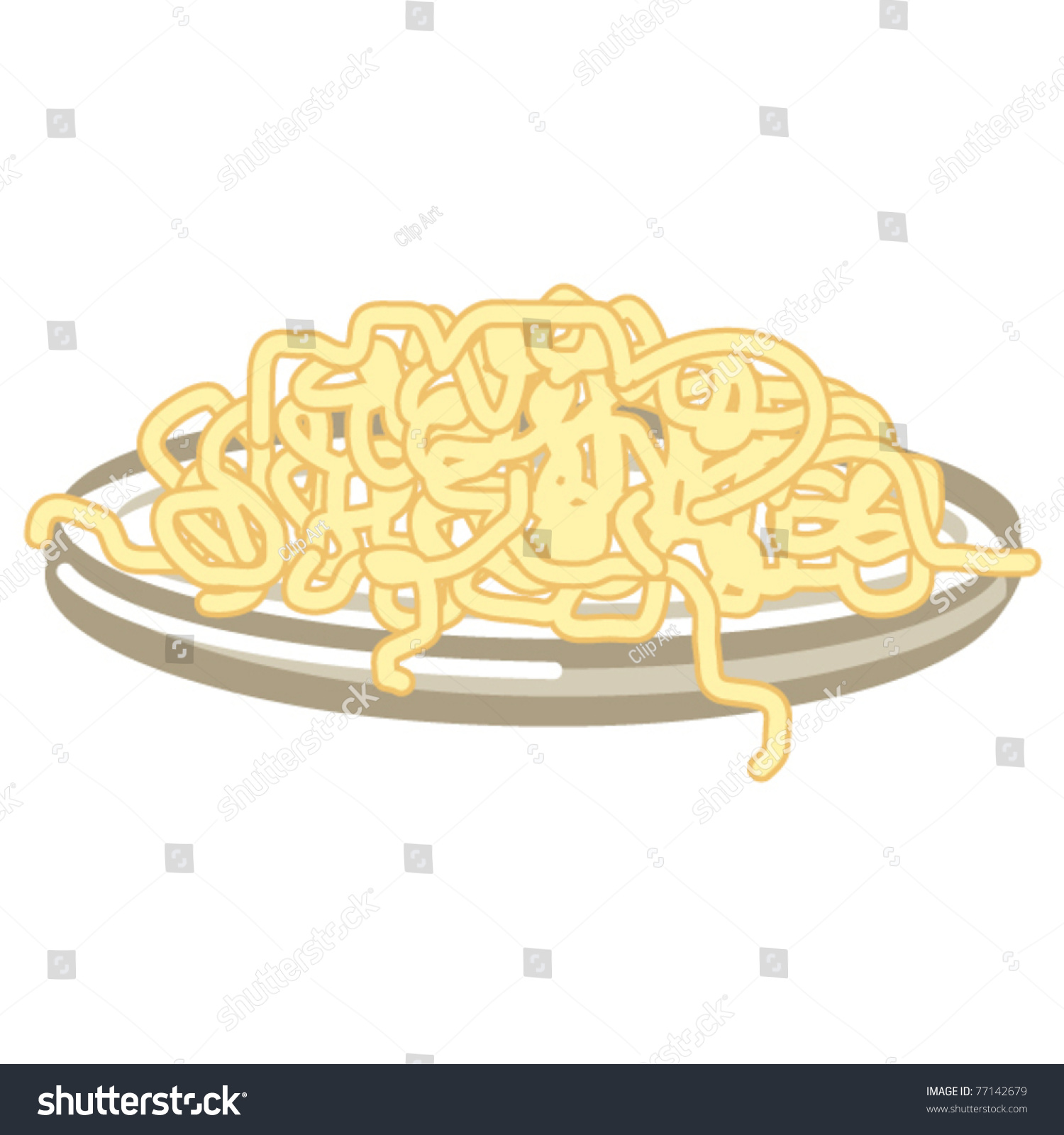 Detail Bowl Of Spaghetti Clipart Nomer 13