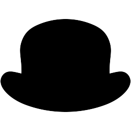 Detail Bowler Hat Silhouette Nomer 7