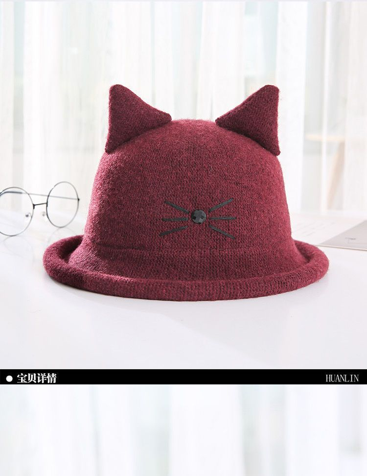 Detail Bowler Hat With Ears Nomer 51