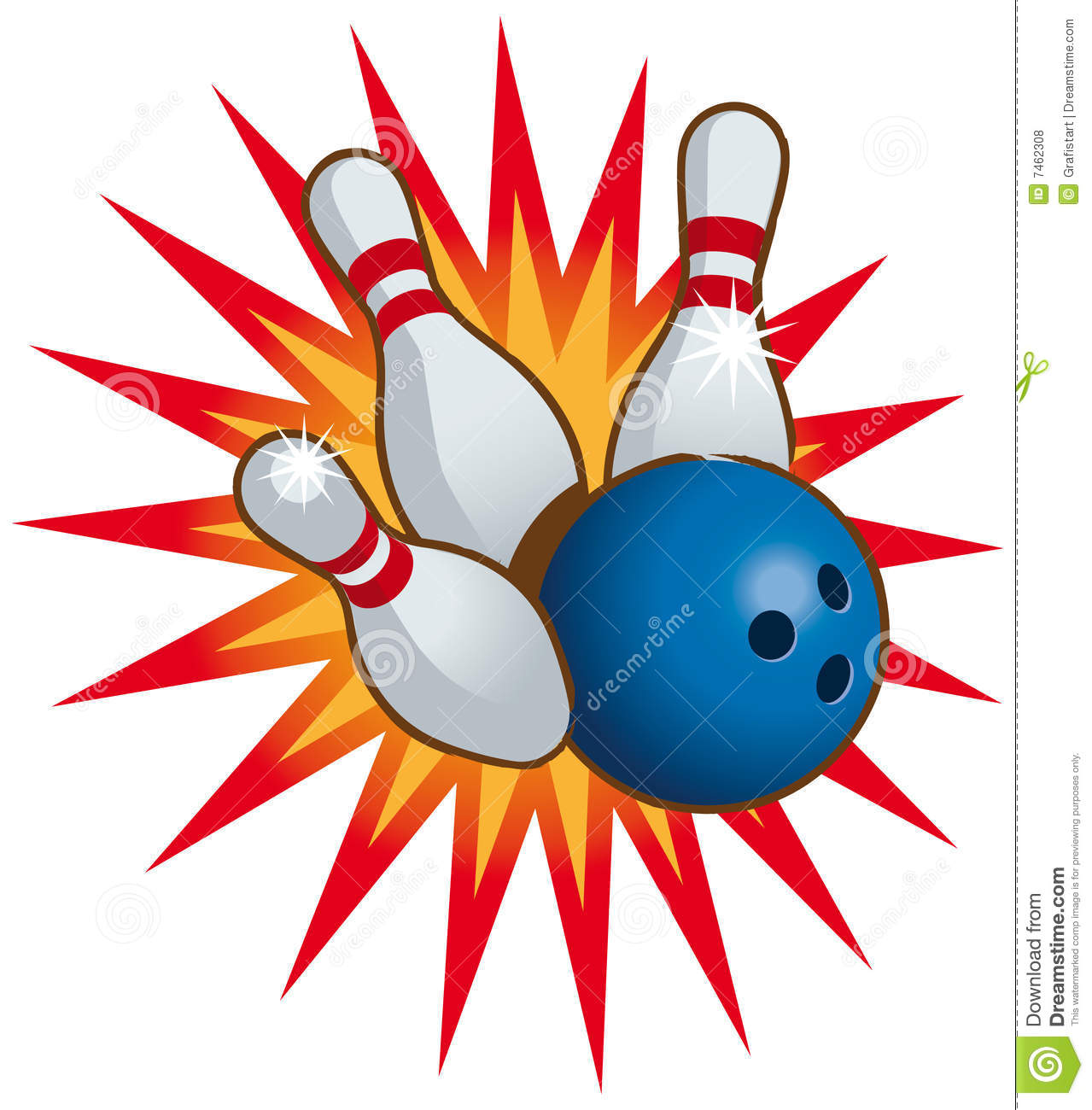 Detail Bowling Ball And Pin Clipart Nomer 20