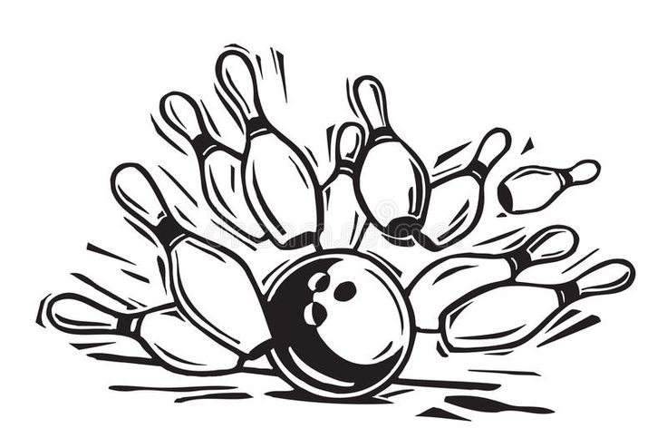 Detail Bowling Ball Clipart Black And White Nomer 33