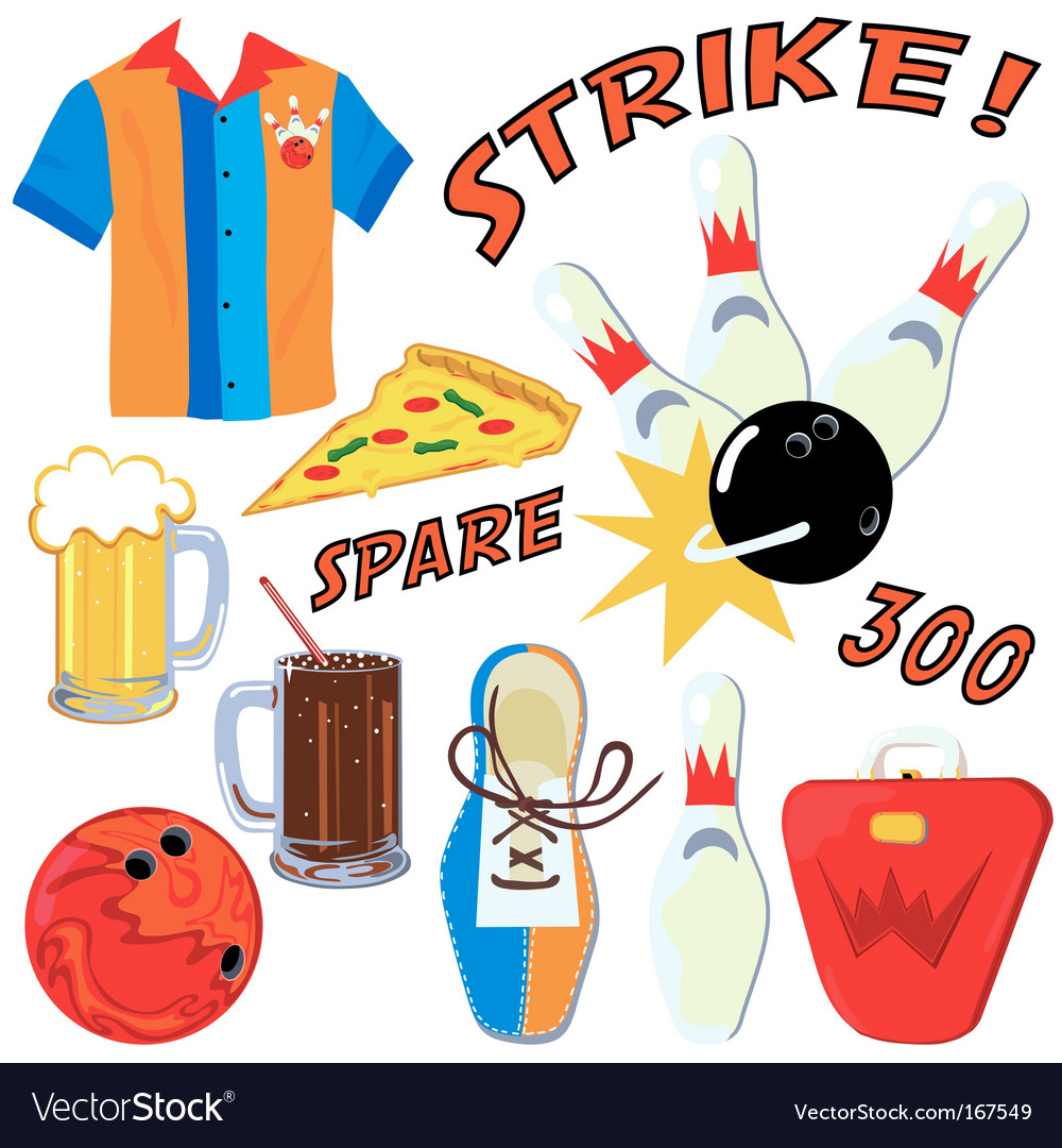 Detail Bowling Party Clipart Nomer 10