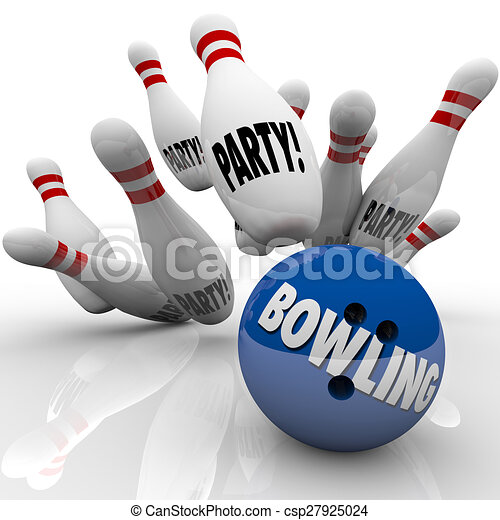 Detail Bowling Party Clipart Nomer 34