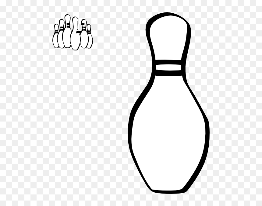 Detail Bowling Pin Clipart Black And White Nomer 16