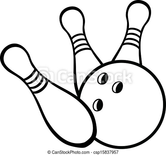 Detail Bowling Pin Clipart Black And White Nomer 29