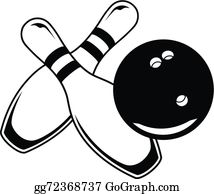 Detail Bowling Pin Clipart Black And White Nomer 33