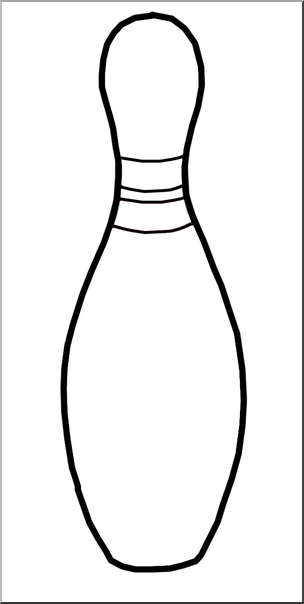 Detail Bowling Pins Clipart Black And White Nomer 19