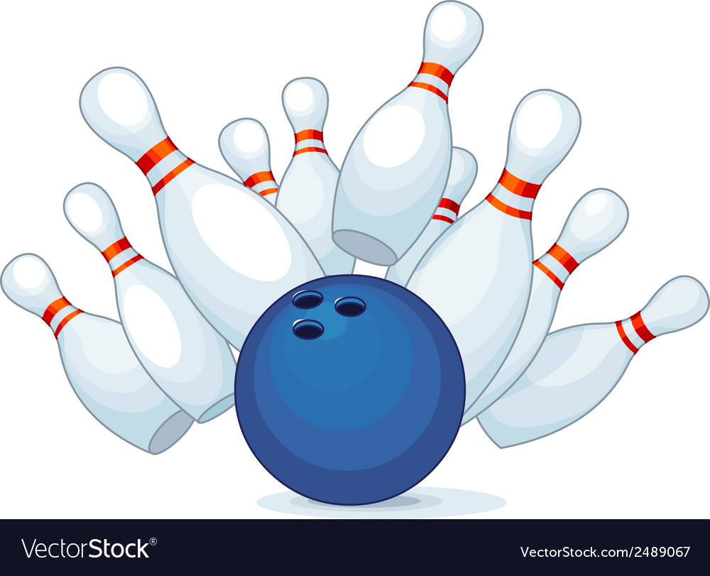 Detail Bowling Vector Nomer 2
