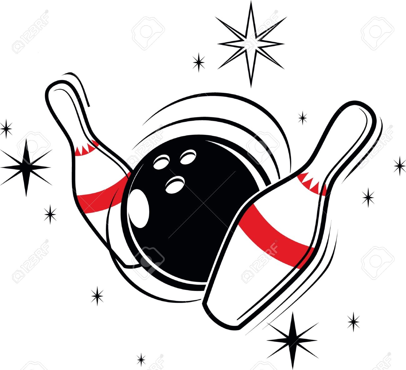 Detail Bowling Vector Nomer 17