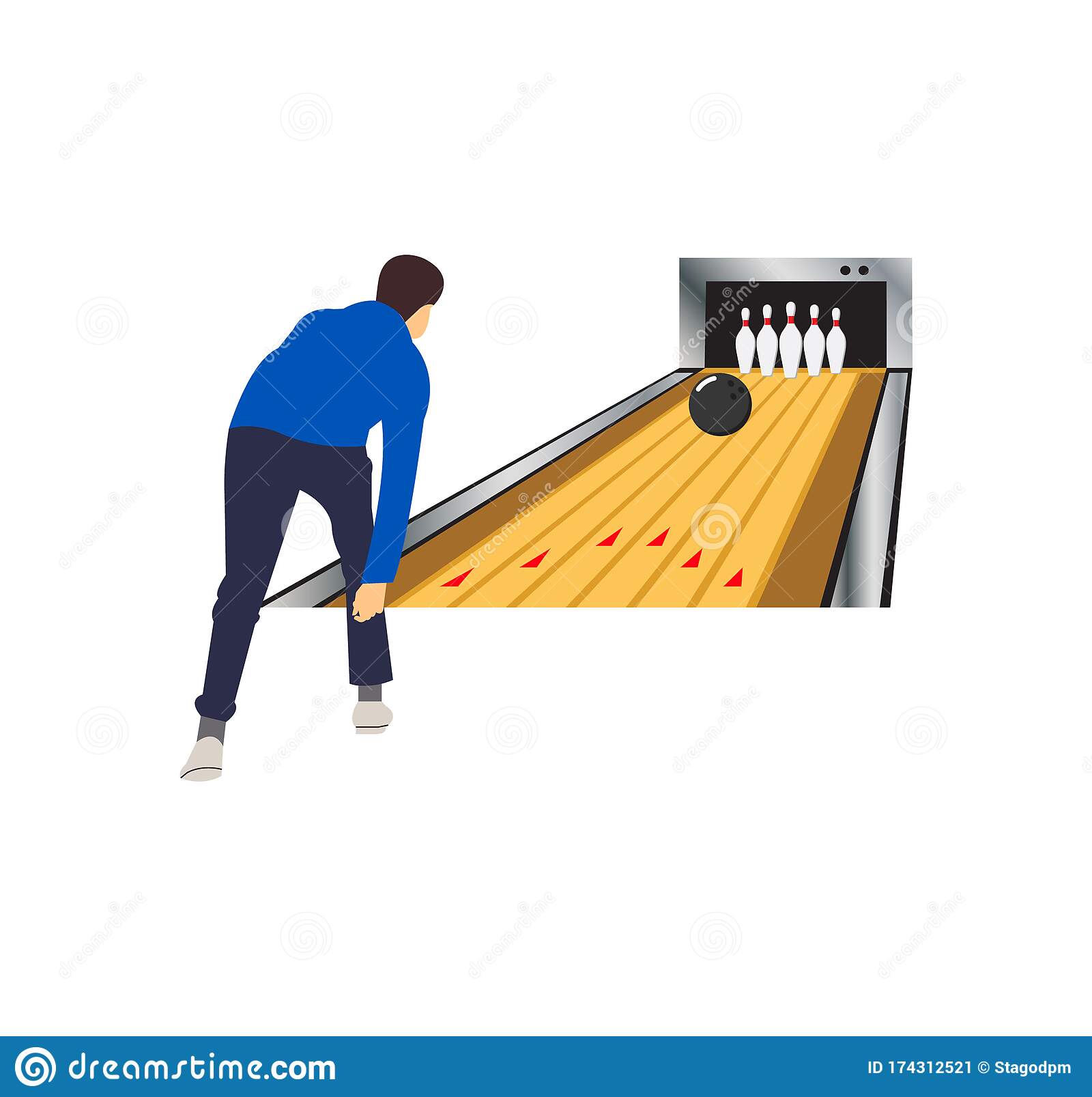 Detail Bowling Vector Nomer 47
