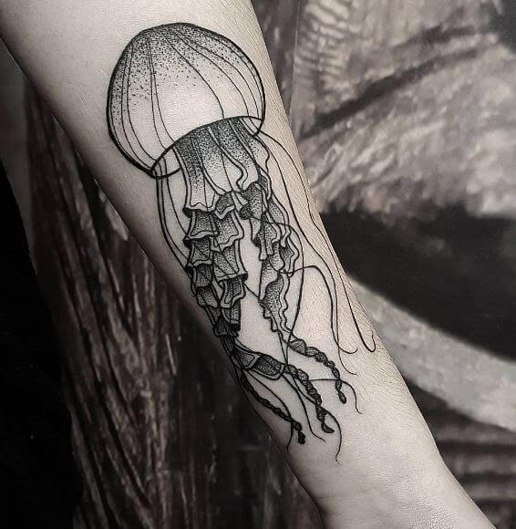 Detail Box Jellyfish Tattoo Nomer 3