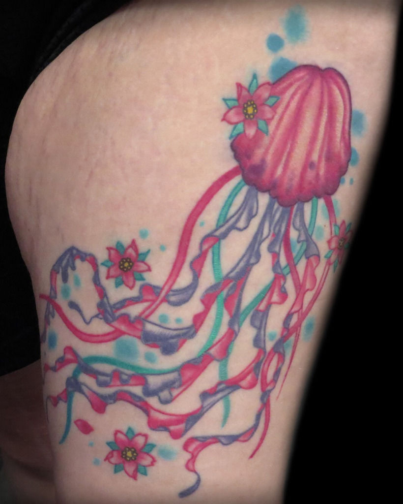 Detail Box Jellyfish Tattoo Nomer 22