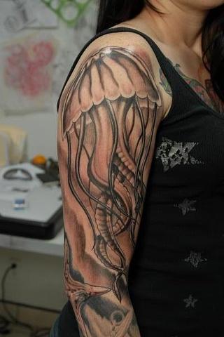 Detail Box Jellyfish Tattoo Nomer 23