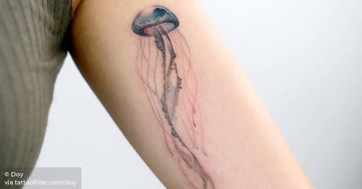 Detail Box Jellyfish Tattoo Nomer 25