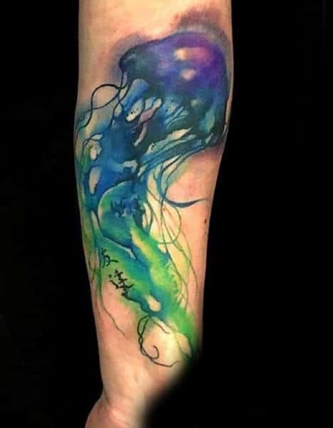 Detail Box Jellyfish Tattoo Nomer 29