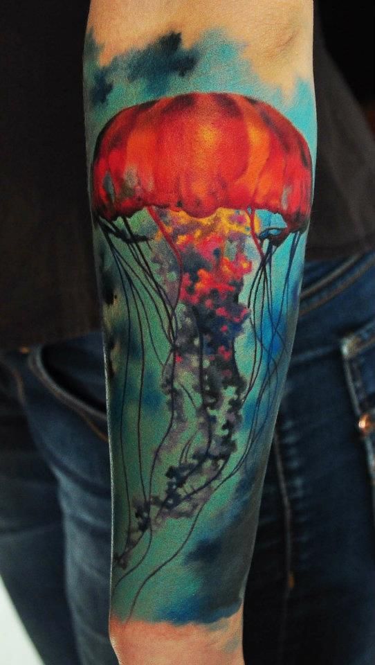 Detail Box Jellyfish Tattoo Nomer 33
